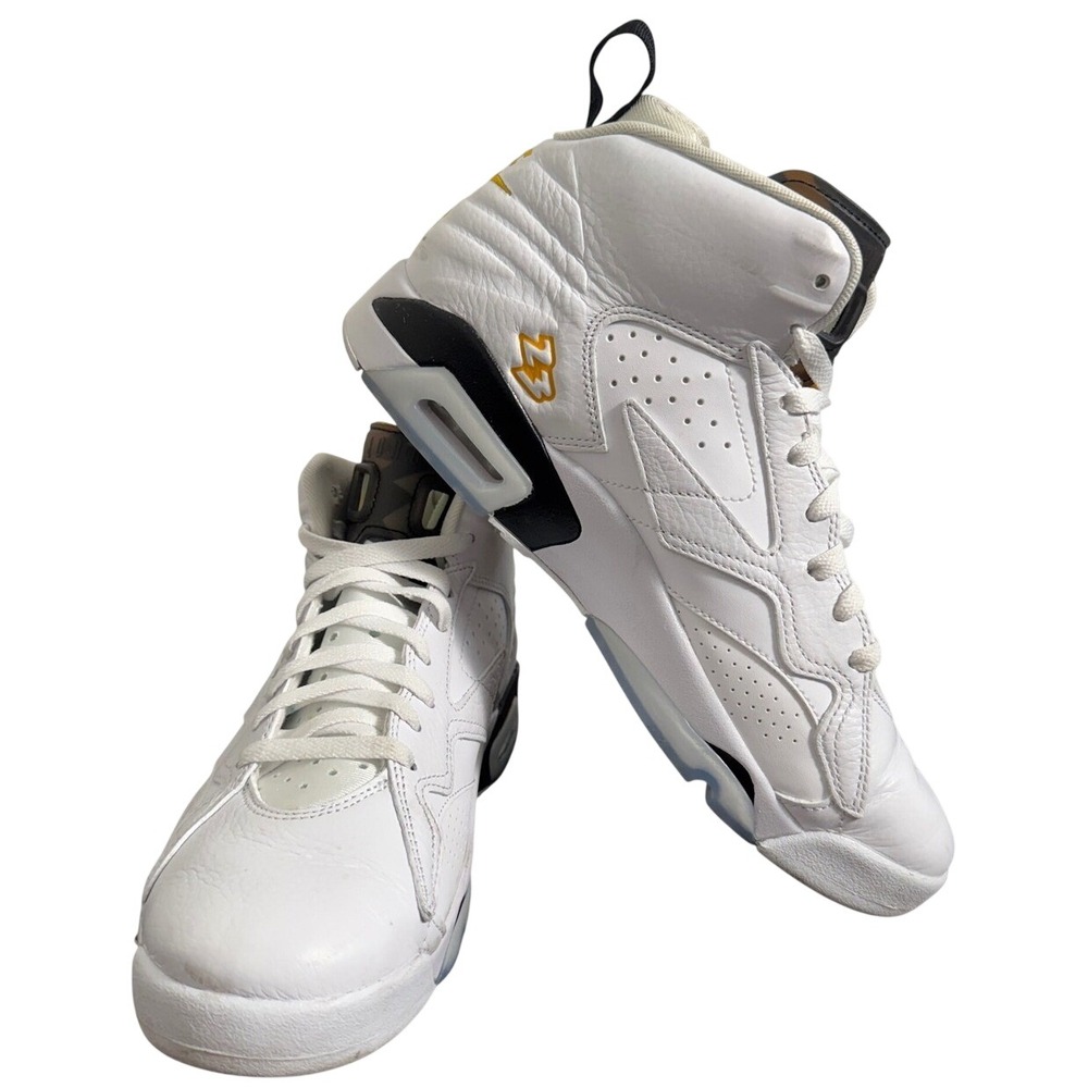 Nike Air Jordan Jumpman MVP White Yellow Ochre Mens Sz 10.5 Sneakers DZ4475-107
